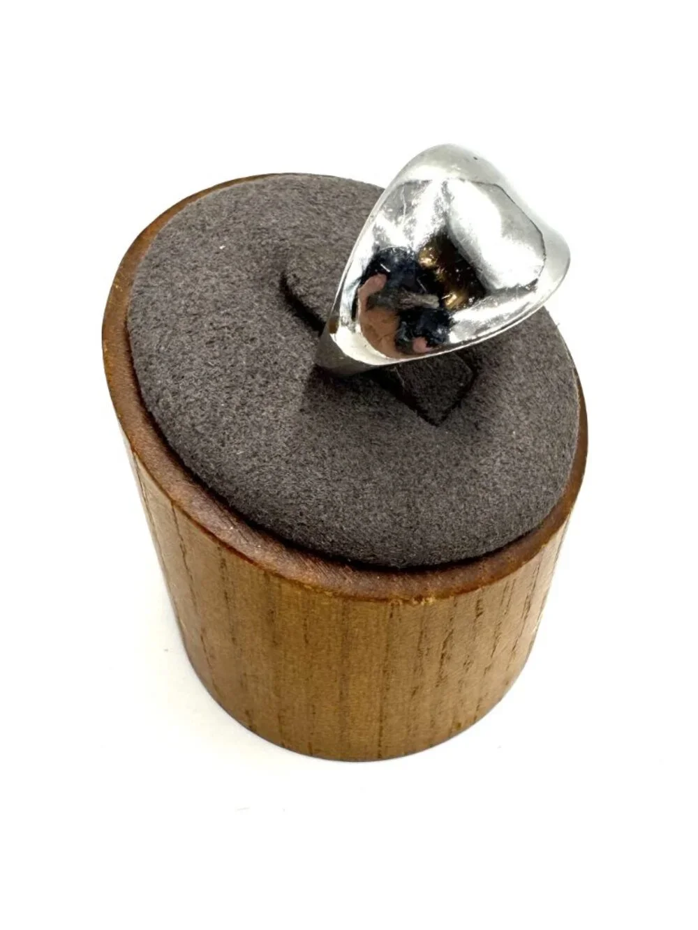 VTG Solid Sterling Silver 925 Dome Design Tapered Band Ring Size 8.5 Fit